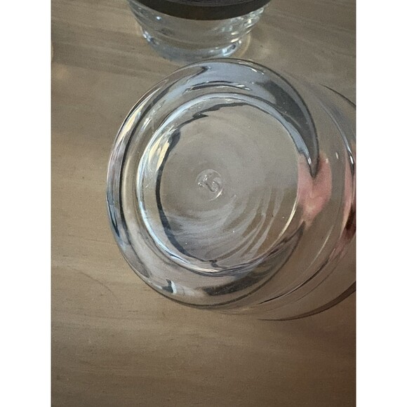 Vintage Libbey 3 Piece Glass Bowl Condiment Set w/ Wood Caddy MCM Mid Century 50 - Picture 4 of 15